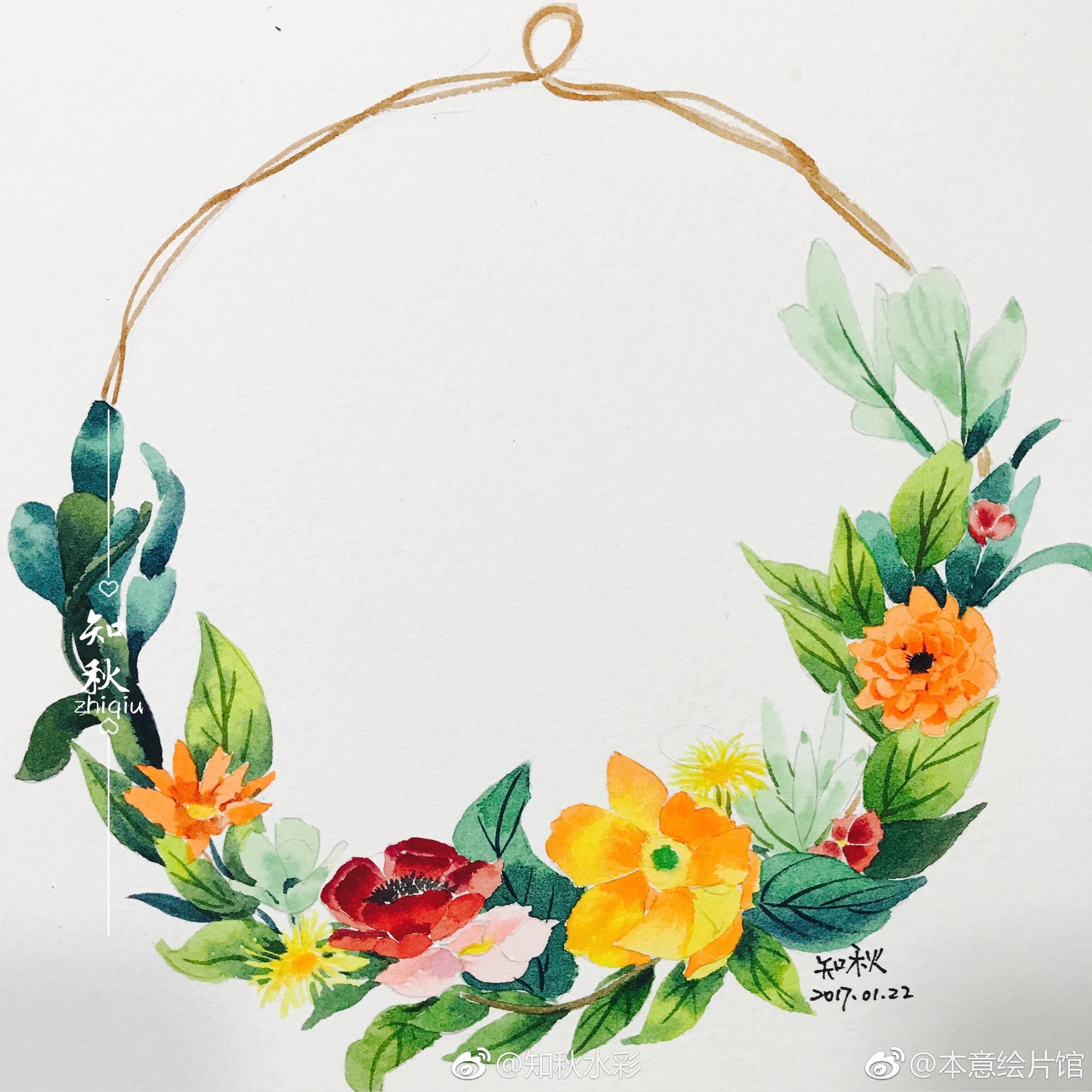 绘画:|绘画|娇艳|花环_新浪新闻