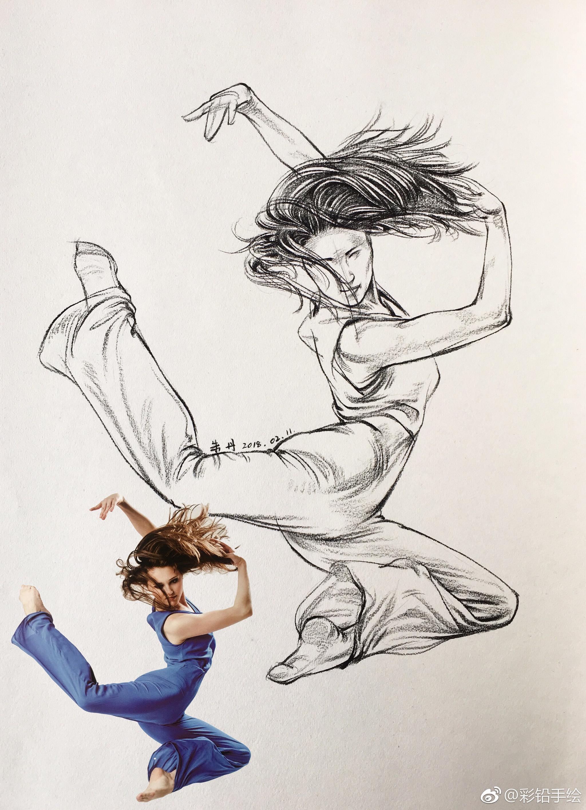 快写大动态 系列二 作者( )|速写|朱丹|动态_新浪新闻