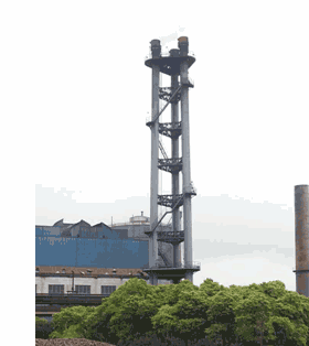 有哪些安全须知下图的煤气放散塔接下来继续……厂区内主要煤气管道应