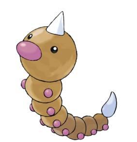 刺尾虫是一种虫属性精灵,平时攀附在树枝上面吃树叶,从嘴里吐出的丝