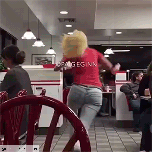 爆笑gif:一个人也能笑到肚子疼!