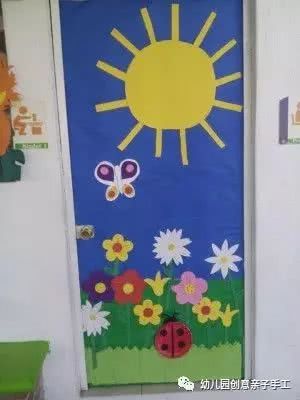 开学环创│幼儿园门口装饰充满阳光的春天气息