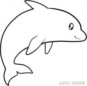 如何在一分钟内画一只海豚!简笔画教程,简单实用!