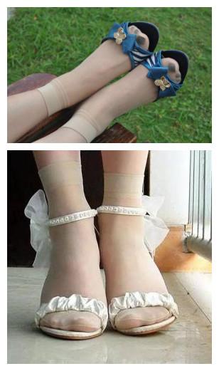 4 丝袜套凉鞋