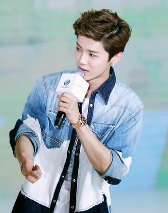 鹿晗爱情以后初次现身代言会 心境大好 清爽时髦 气质小哥哥一枚