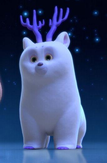 第一位:团子团子是《熊出没之雪岭熊风》中登场,是白熊山的山神,掌管