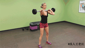 另一种杠铃深蹲方式，举重运动员练习的较多。