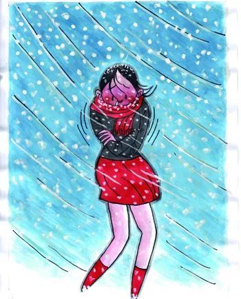 美丽冻人巫德华大雪降临成士壁