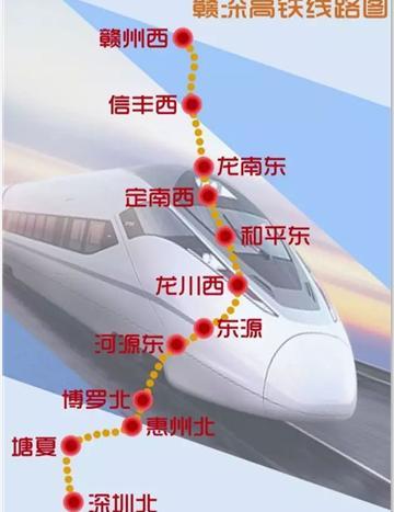 高铁: 赣州到深圳正在修建一条高铁,