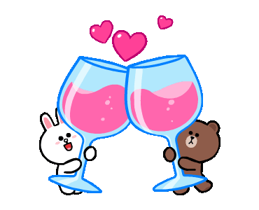 linefriends表情包可爱的布朗熊和可妮兔来给他们配上文字吧