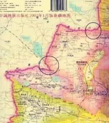 中塔领土争端地图