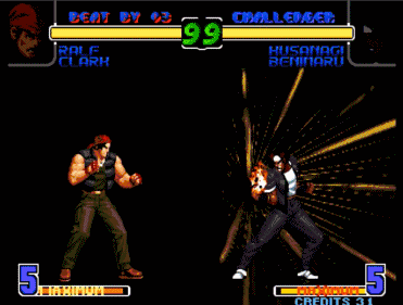 经典街机游戏《拳皇》系列,那些"一柱擎天"的波动