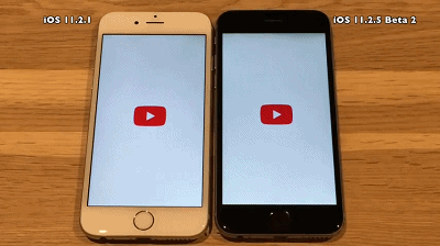 2.5beta2比ios11.2.1还要稍微慢点,虽然差距并不是很大.