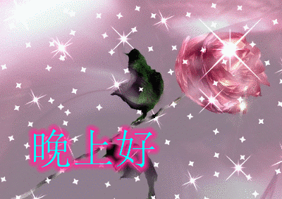 晚安祝福语晚安问候动态美图