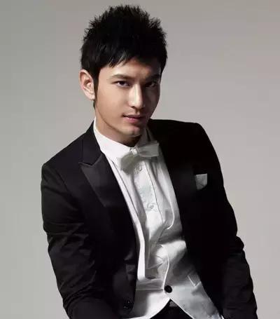 看黄晓明的发型演绎