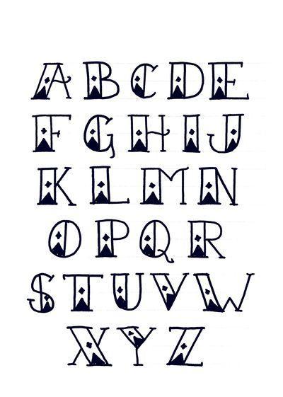 手绘英文字母想做出漂亮手帐一定要学它