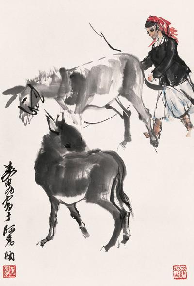 毛驴,黑乎乎,脏兮兮,入不了大雅之堂的.