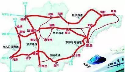 山东高铁线路图,市市通高铁,看看经过你家乡吗