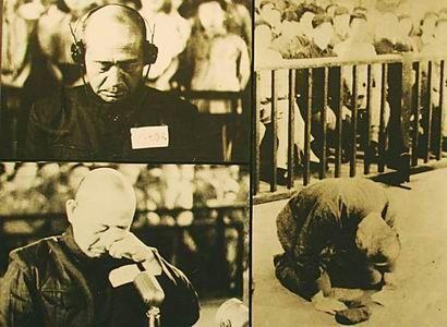 审判现场,证人当庭袒露遍体伤痕,日本战犯跪地谢罪求判死刑