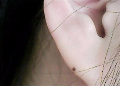 第一:女人耳朵上有痣耳朵上痣的女人通常会有很好的家庭环境和丰富的
