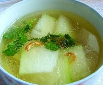 1,冬瓜湯:冬瓜300g