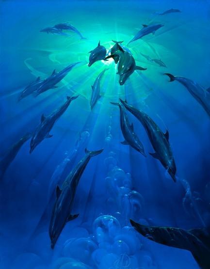 这位美国超现实艺术家的海洋世界太震撼了,想象力真的很丰富