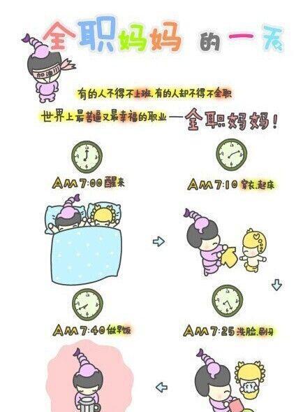 你知道一个全职妈妈的一天吗?给你看一看