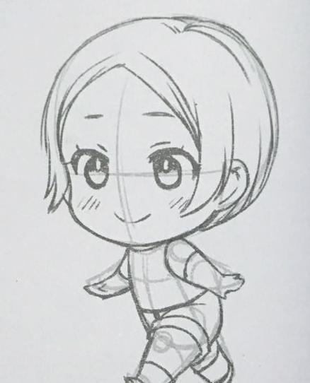 影子漫画q版漫画人物行走与奔跑绘画步骤示范