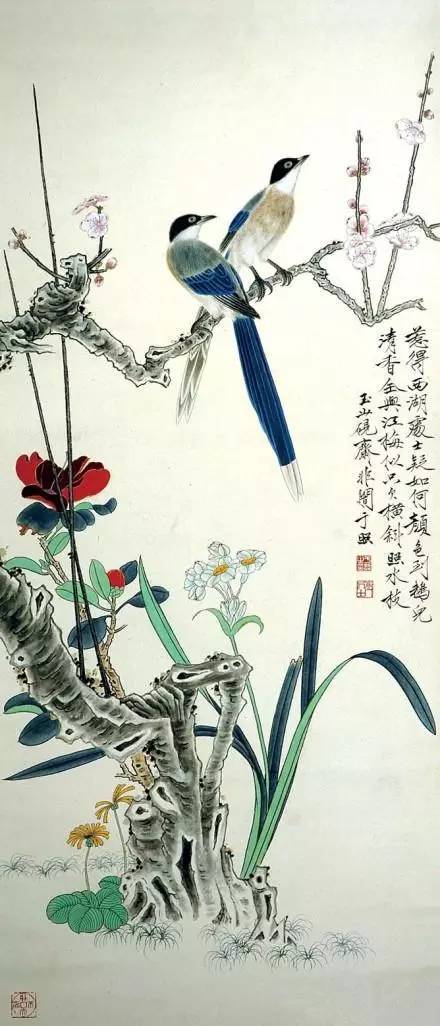 厚实丰艳而不刻不俗淡雅清劲却不薄不冷于非闇工笔画赏析