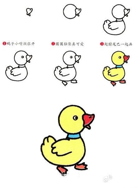 好可爱的动物简笔画妈妈们收起来和宝贝一起画吧