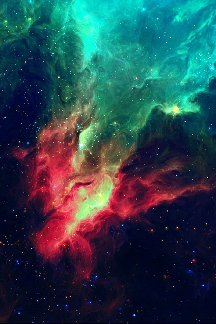 浩瀚宇宙里的绚烂烟火.哈勃太空望远镜拍摄的星云.