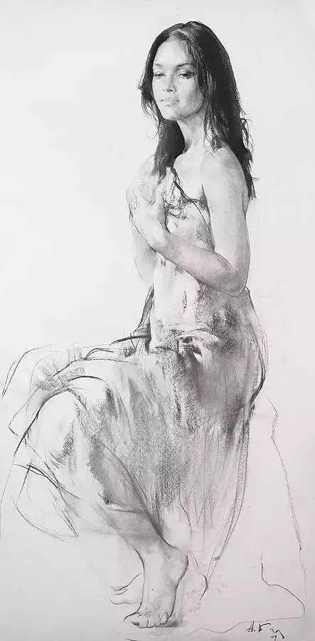 大师系列尼古拉费欣素描作品欣赏