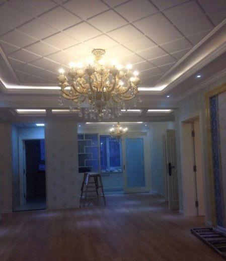 晒晒娘家装的新房光客厅的菱形吊顶就花了一万多婆家高兴坏了