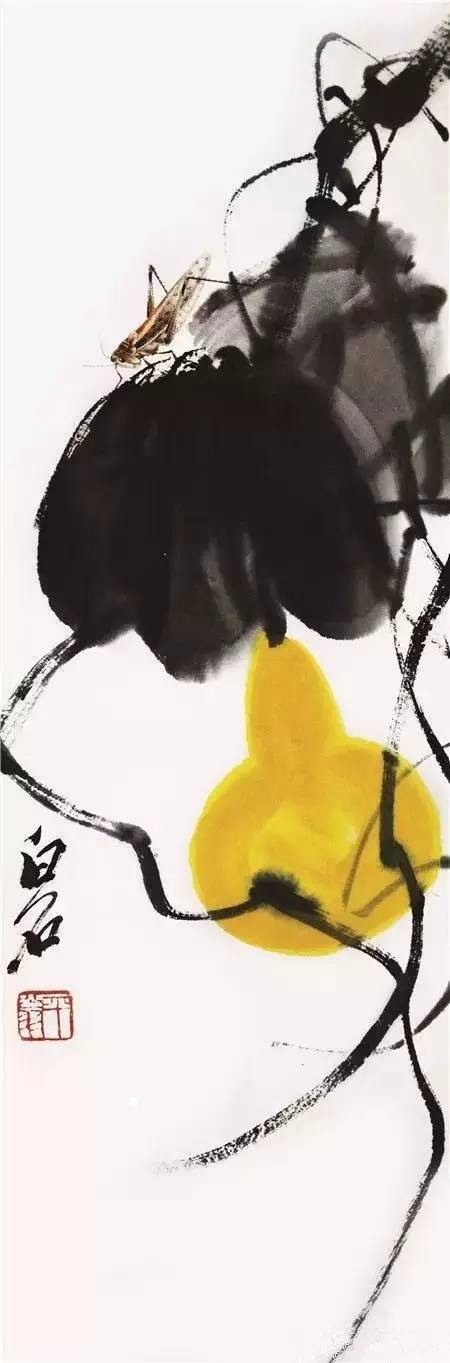 白石门下--汤发周趣谈:齐白石,吴昌硕等画葫芦,韵味各不同!