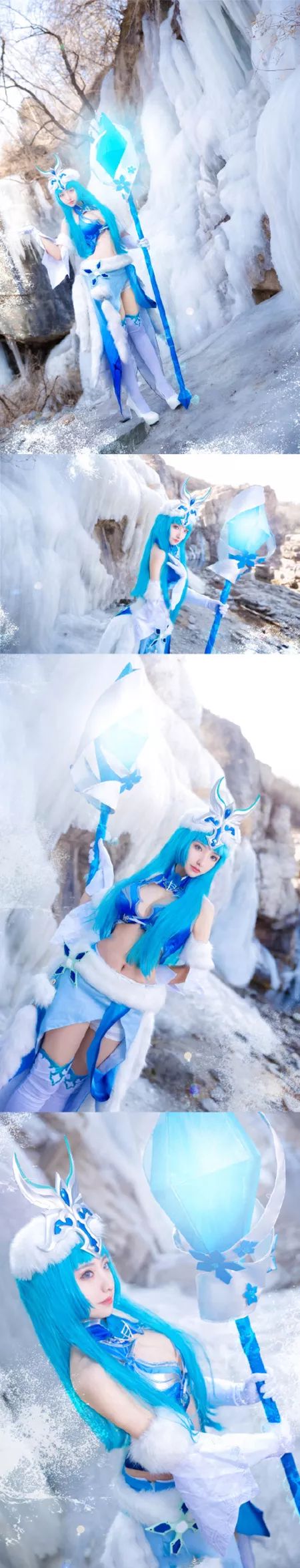 雪地里cos王者荣耀王昭君图片欣赏
