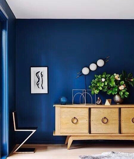 维多利亚时期蓝色调复古风格