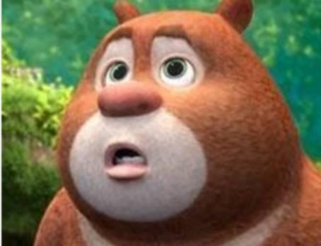 这是小时候的熊大,没有长大之后的凶悍,长得很可爱,所谓的男大十八变