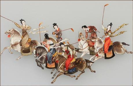 唐朝皇帝真会玩,喜欢看宫女骑驴打球!