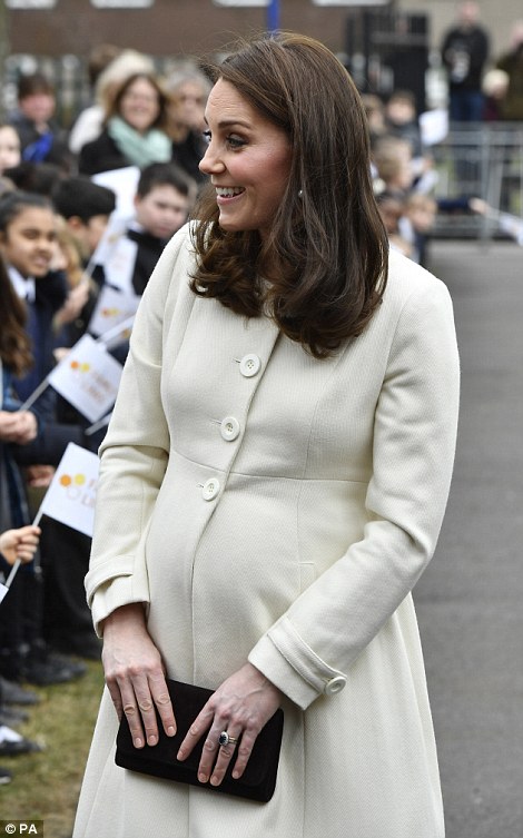 凯特王妃怀孕大肚子图片