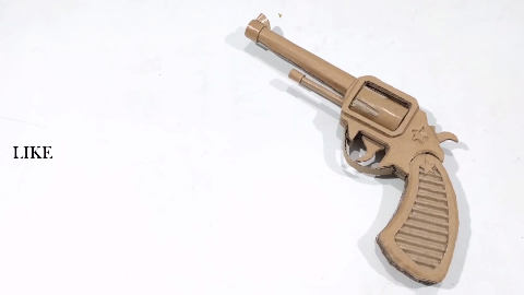 如何制作硬纸板枪左轮双作用左轮手枪