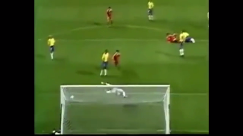 02世界杯中国VS巴西, 中国队这样的流畅反击多