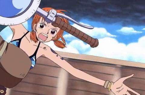 当时的剧情是"雷神"艾尼路抓住了娜美,山治和乌索普前往营救,在路上