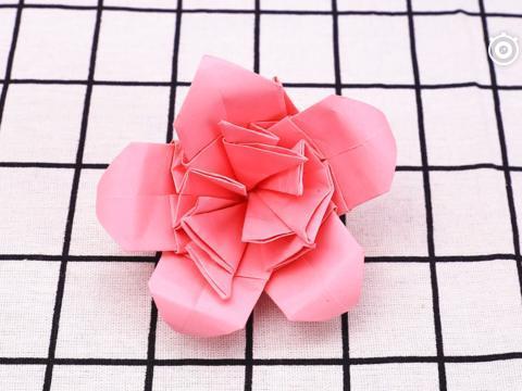 小爱的手作日记 折纸娇艳的杜鹃花