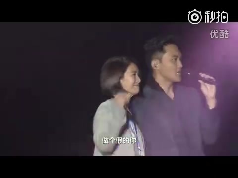 1994年张智霖在演唱会上和袁咏仪牵手合唱《