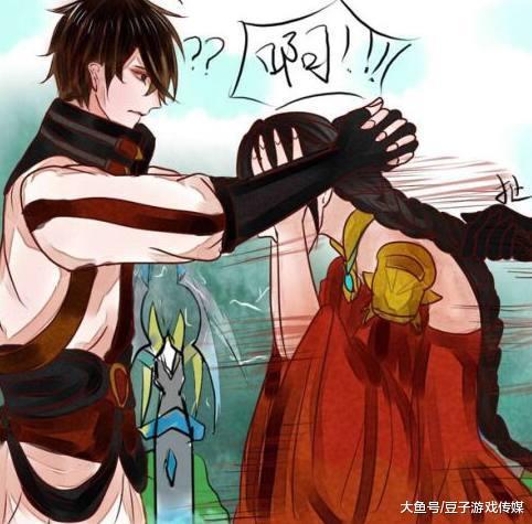 王者荣耀李白大乔做游戏大乔突然弯腰低头原来是