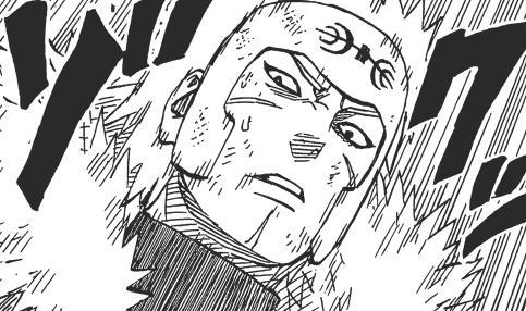 他出现在回忆里的样子跟初代长得差不多:二代火影千手扉间的下巴和两