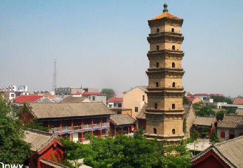 新乡市延津 万寿塔下长明灯记碑