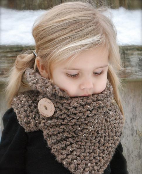 两块温暖有型的棒针脖套围巾 新手一看也会 图纸