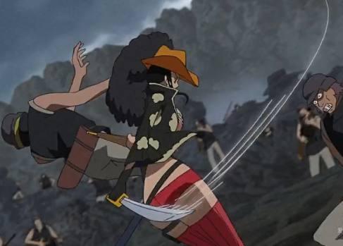 时候,不过却反被秒杀,第二次就是在与泽法战斗的时候用刀杀了一堆杂兵