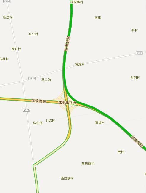 从西安东来的请转旬邑方向在桥底收费站下高速转关中环线